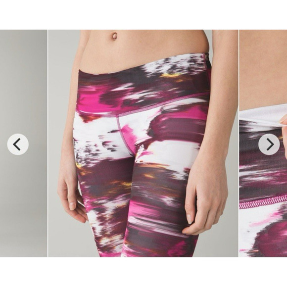 Lululemon Leggings Wunder Under Pant III Full-On Luxtreme Berry Multi Size 4 - Picture 3 of 7